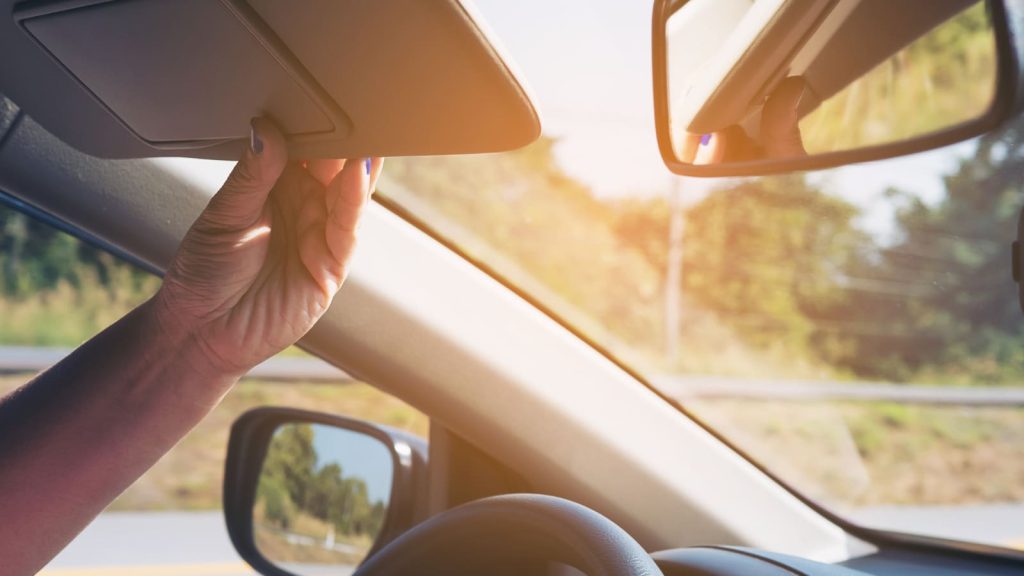 sun visor staining, fading and discoloration